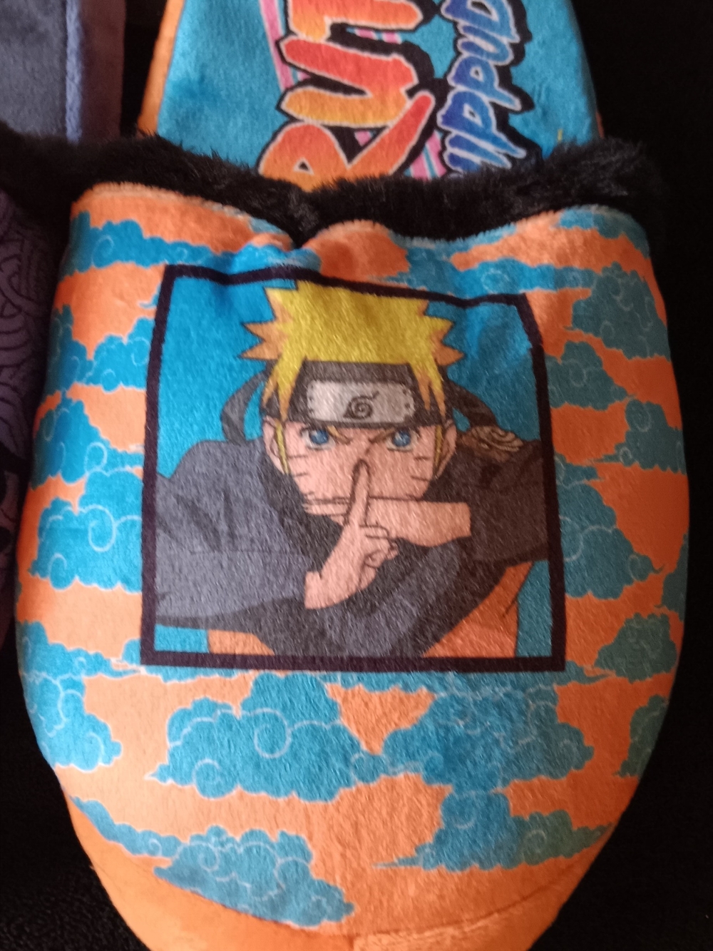 Naruto Shippuden Unisex Anime Slippers Size M Mens Size 7-9 Women Size 8-10 NWT - Picture 3 of 5
